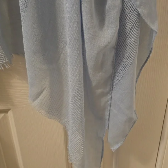 SONOMA BRAND WOMENS LIGHT BLUE WRAP OR COVERUP ONE SIZE FITS MOST - Picture 7 of 9